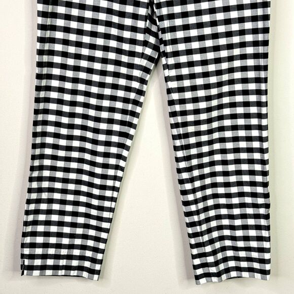 Talbots Gingham Plaid Checkered Side Zip Pants Women's Size 6 Petite - Picture 5 of 8